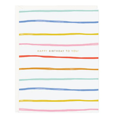 Birthday Stripes Card