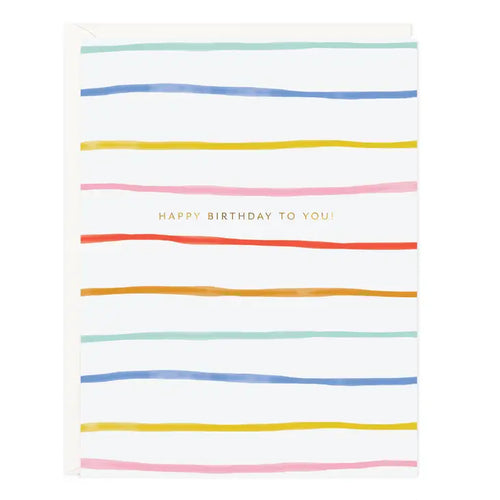 Birthday Stripes Card