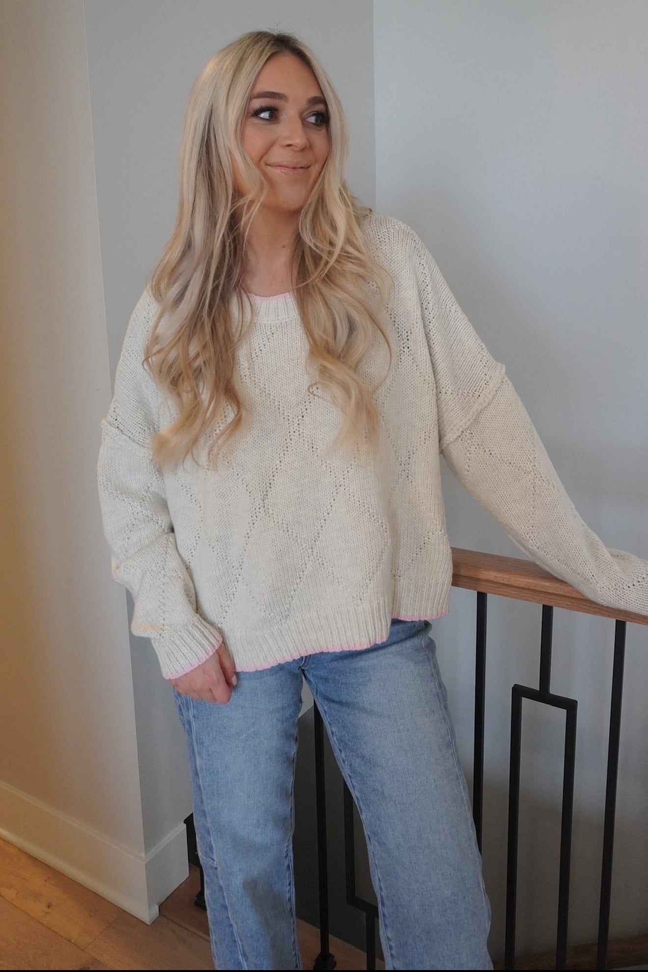 Diamond Knit Sweater