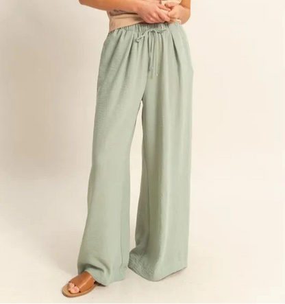 HYFVE Elasticized Waist Wide Leg Pants