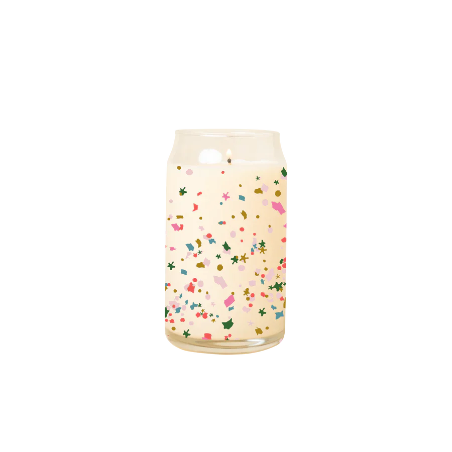 Confetti Crack Beer Can Glass Candle