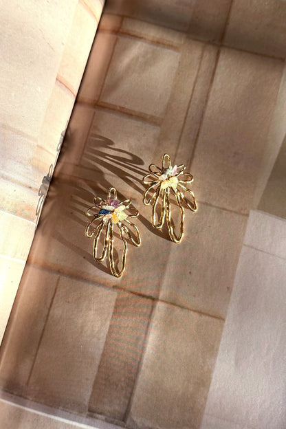 Petal Sketch Earrings - Multi