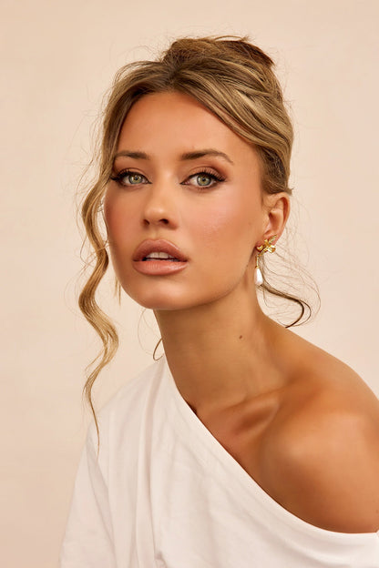 Petal Afterglow Earrings - Gold