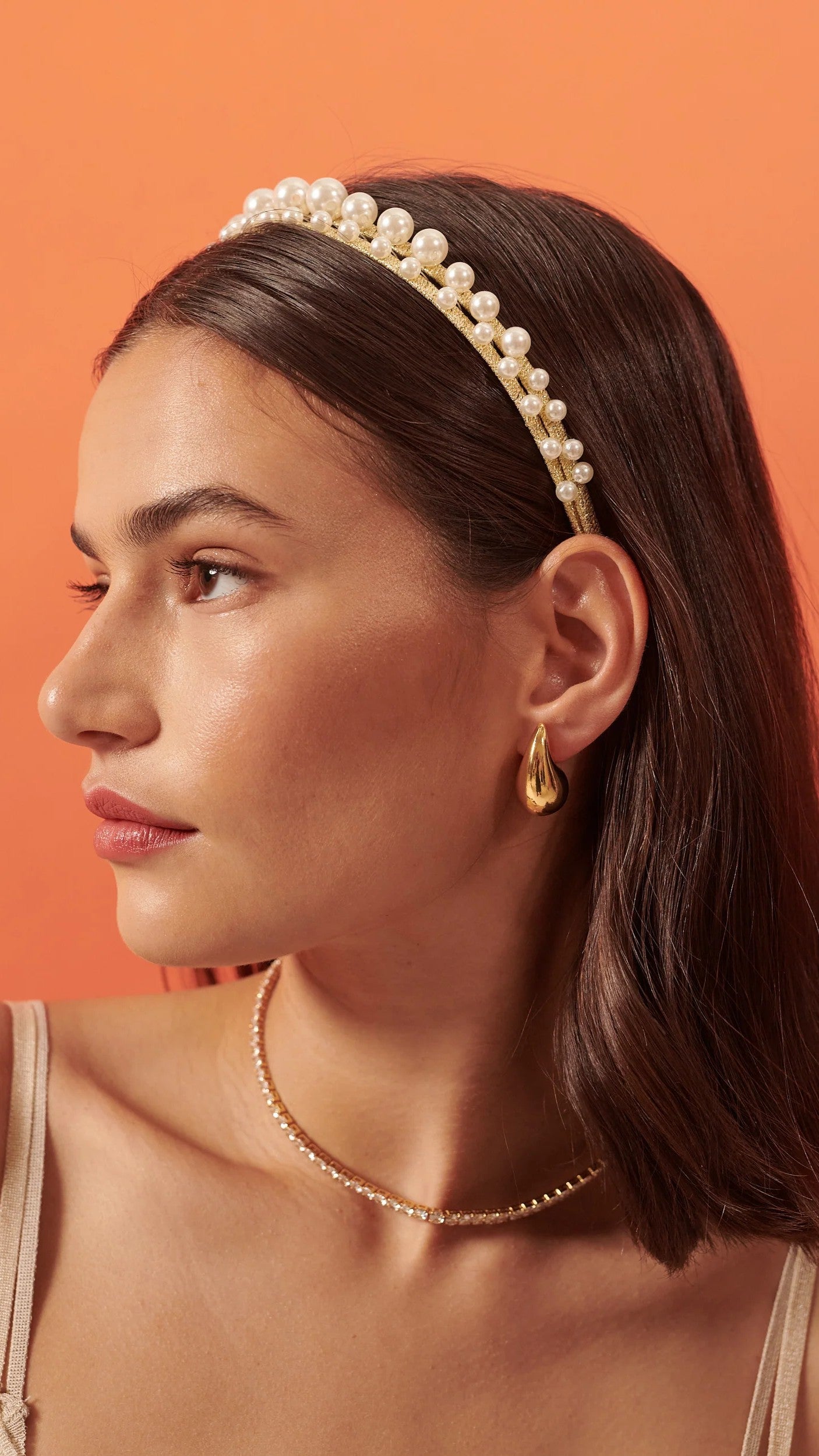 Diva Pearl Statement Headband - Pearl