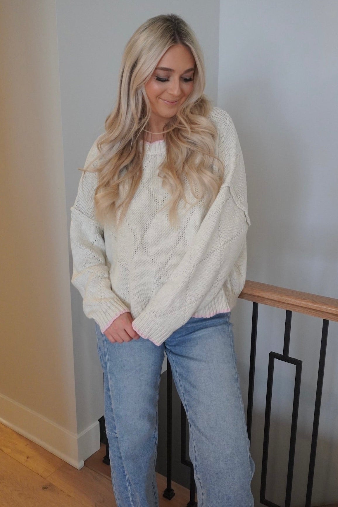Diamond Knit Sweater