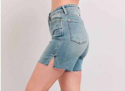 JB HW Vintage Wash Side Slit Shorts