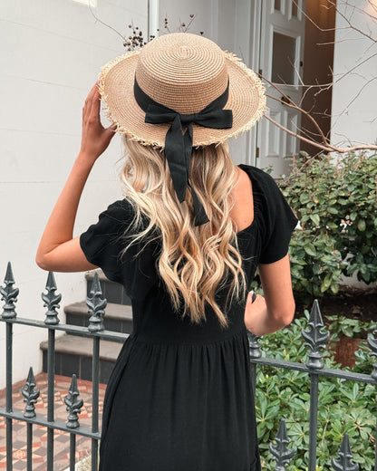 Celie Dress Black | Women's Linen Midi Dress