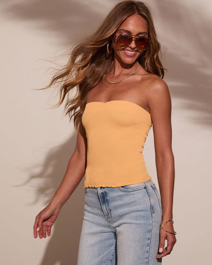 Chill Days Ribbed Tube Top