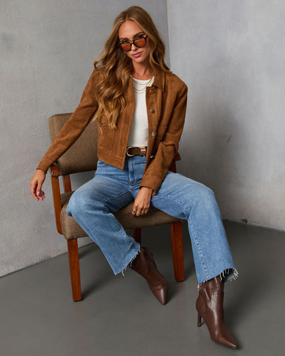 Bronzed Echo Suede Jacket