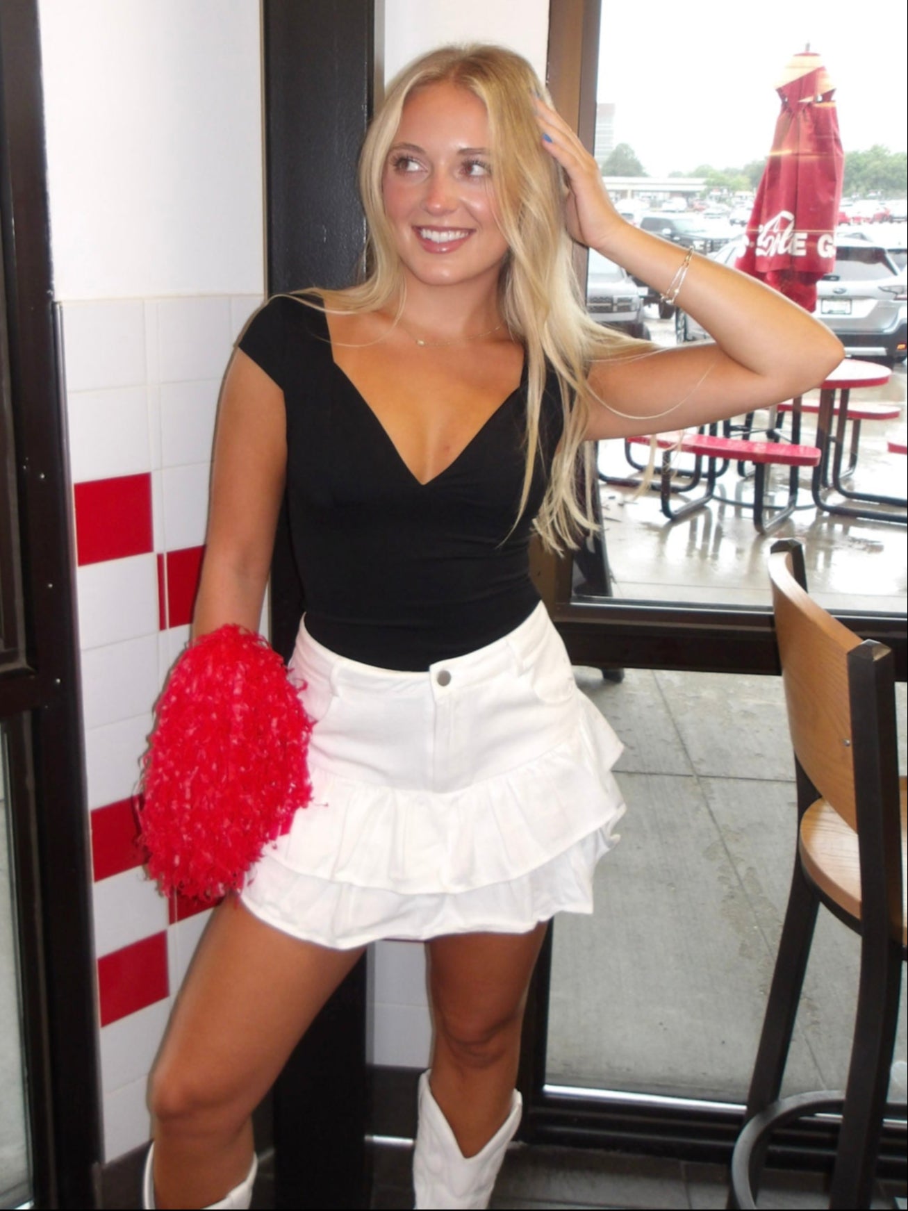 Delia Denim Mini Skort