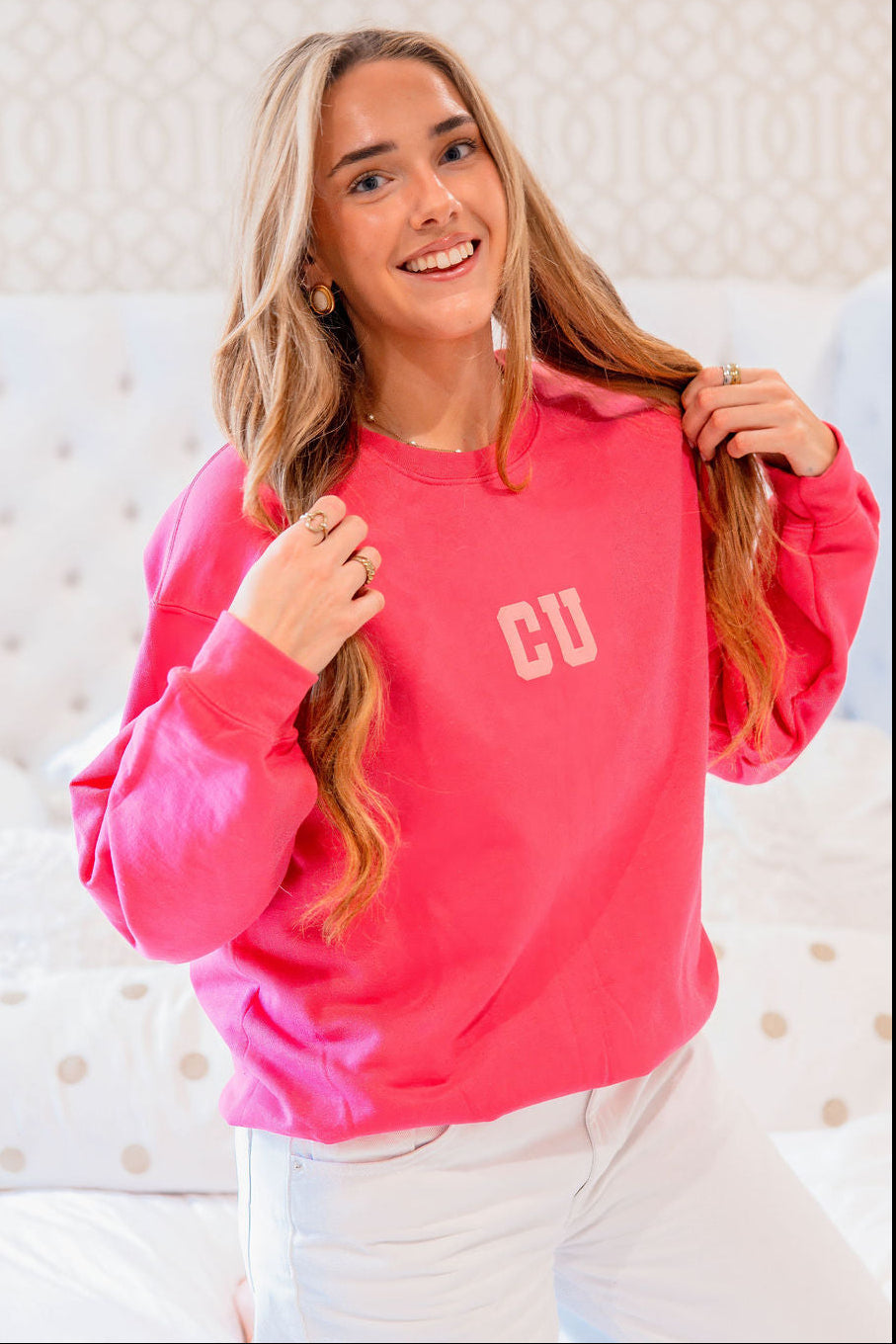 CU Crewneck Sweatshirt (Pink)