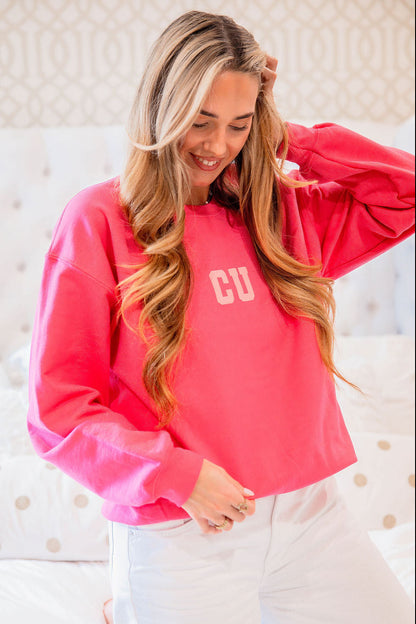 CU Crewneck Sweatshirt (Pink)