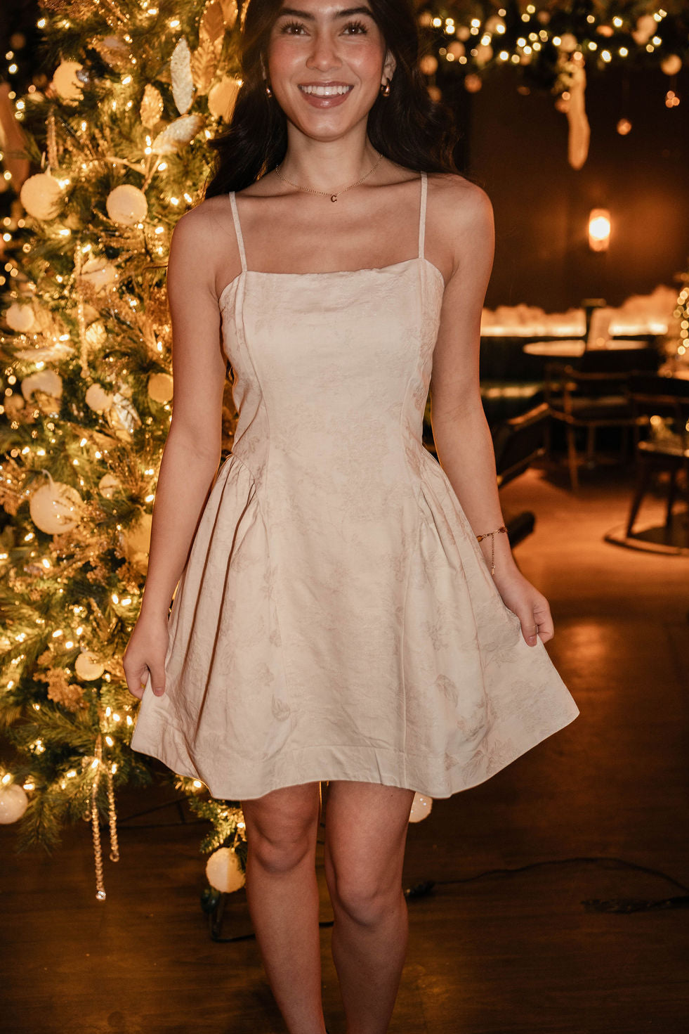 Delicate Floral Mini Dress