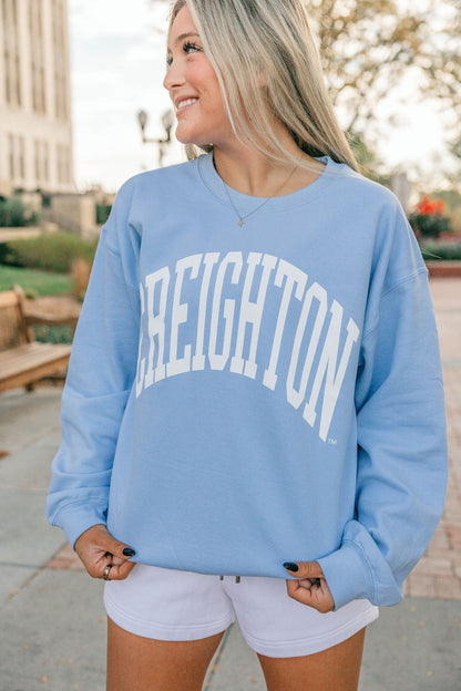 Baby Blue Creighton Crewneck