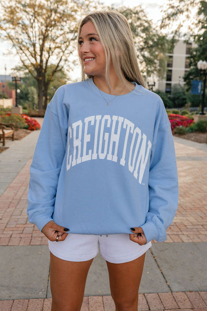 Baby Blue Creighton Crewneck