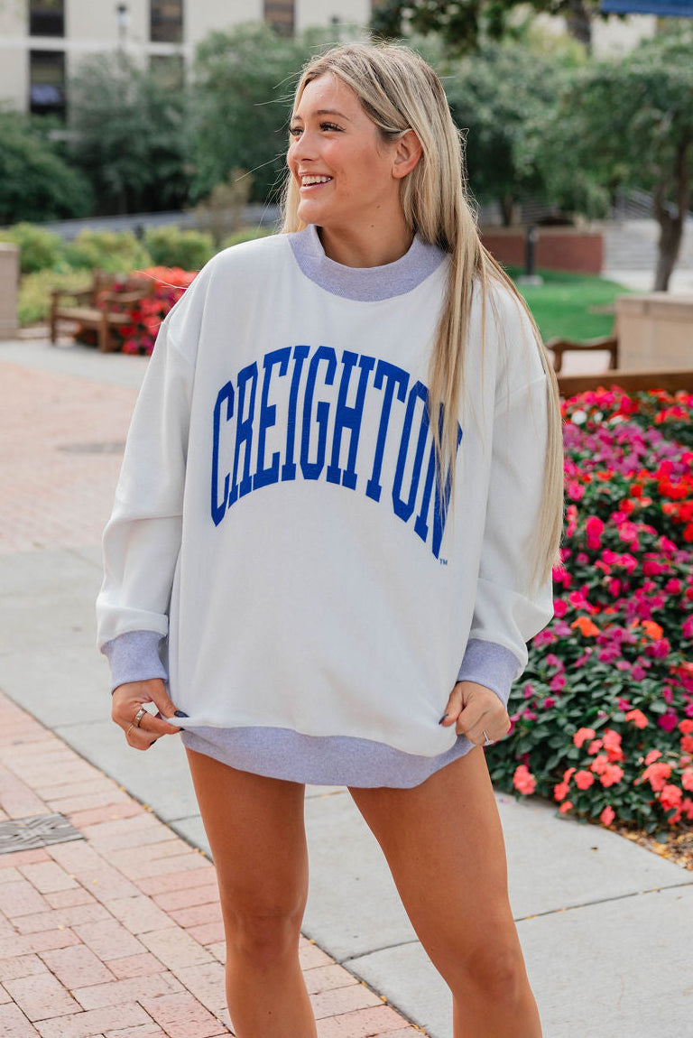 Creighton Reversible Mockneck Sweatshirt