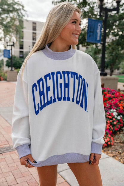 Creighton Reversible Mockneck Sweatshirt
