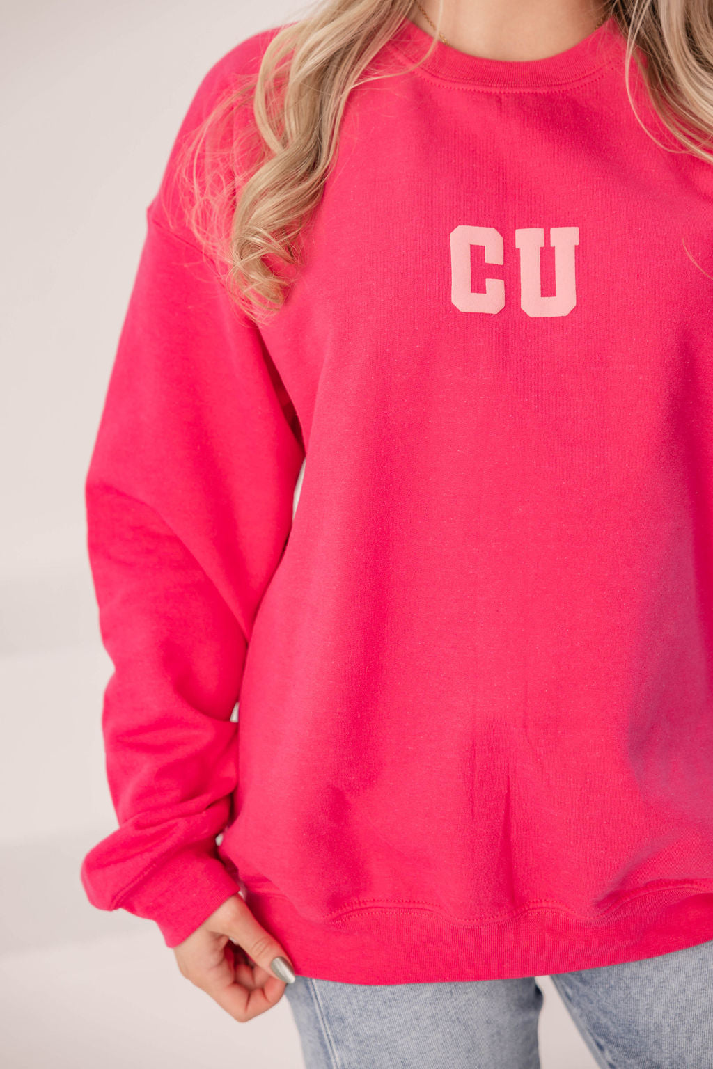 CU Crewneck Sweatshirt (Pink)