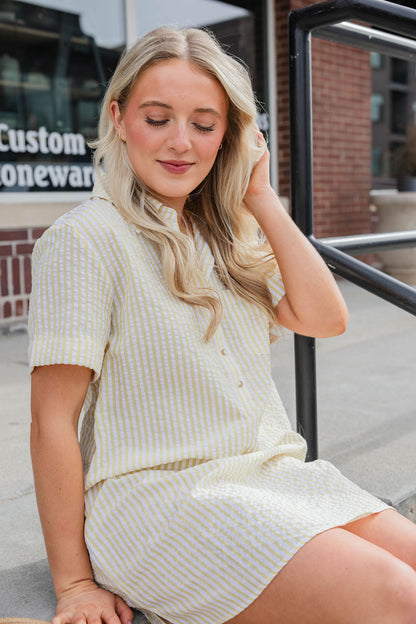 Edie Striped Mini Dress