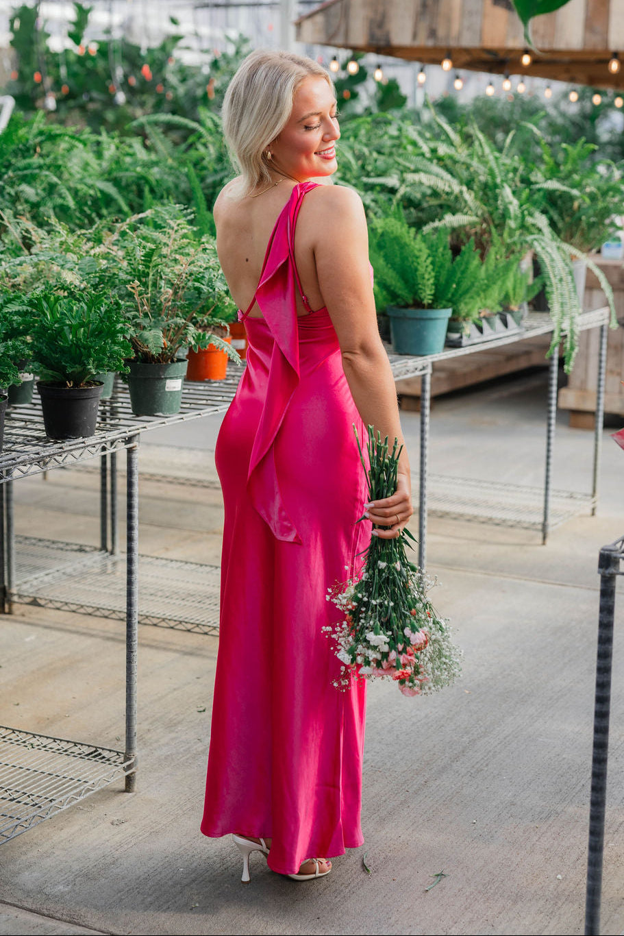 Elsa Satin Maxi Dress