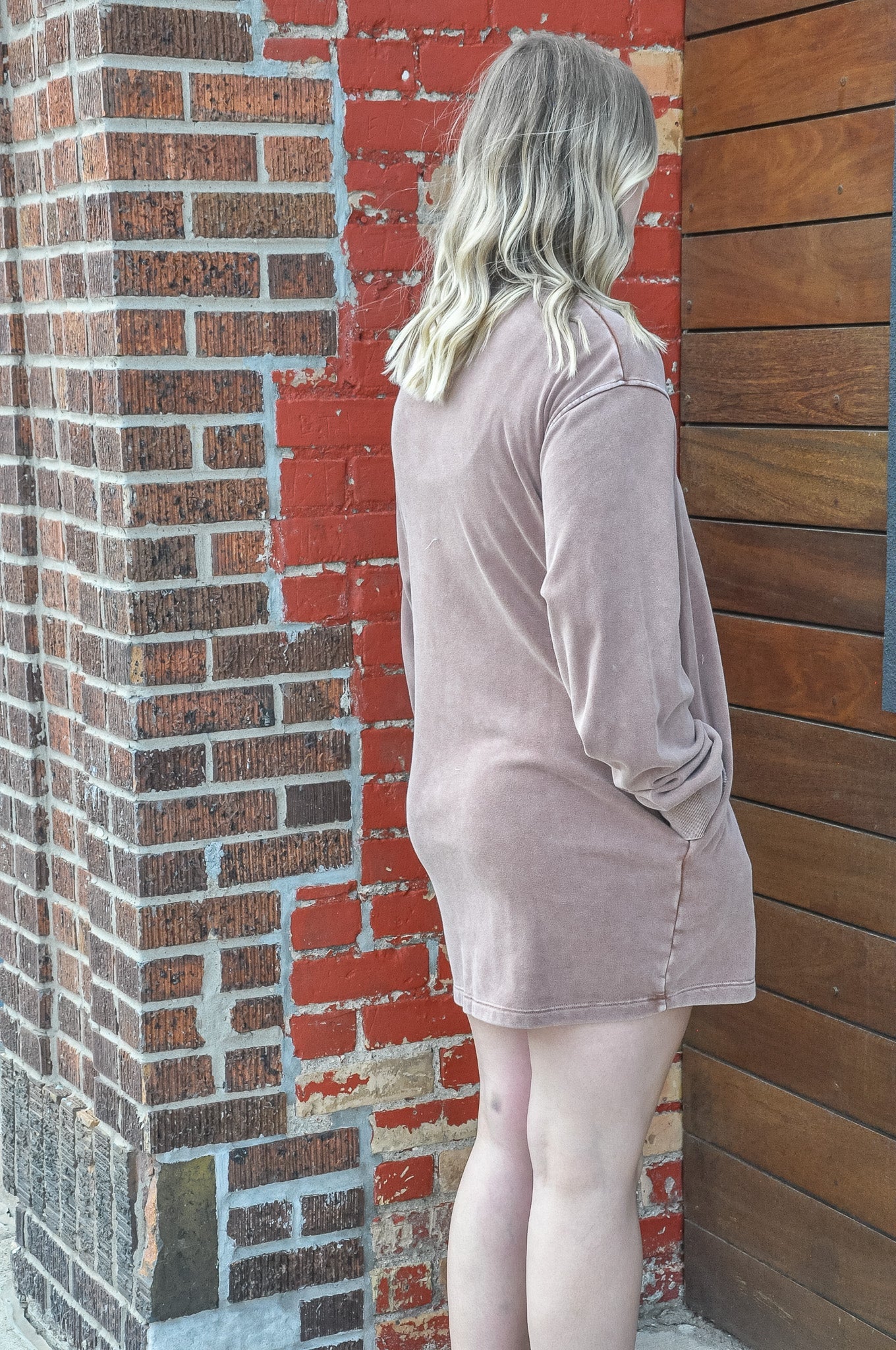 Long Sleeve Oversized Mini Dress