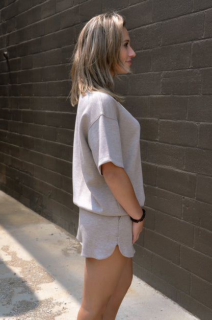 Modal Poly Span Tulip Short Set