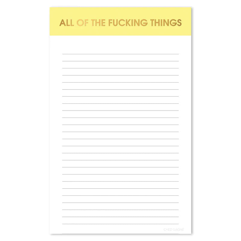 All Of The Things Notepad