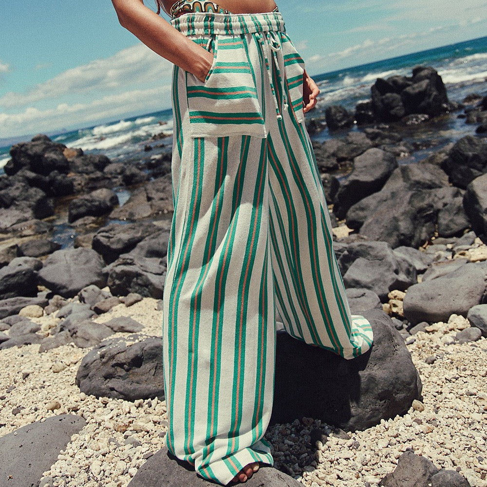 Free Spirit Stripe Wide Leg Pants