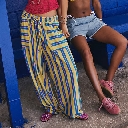 Free Spirit Stripe Wide Leg Pants