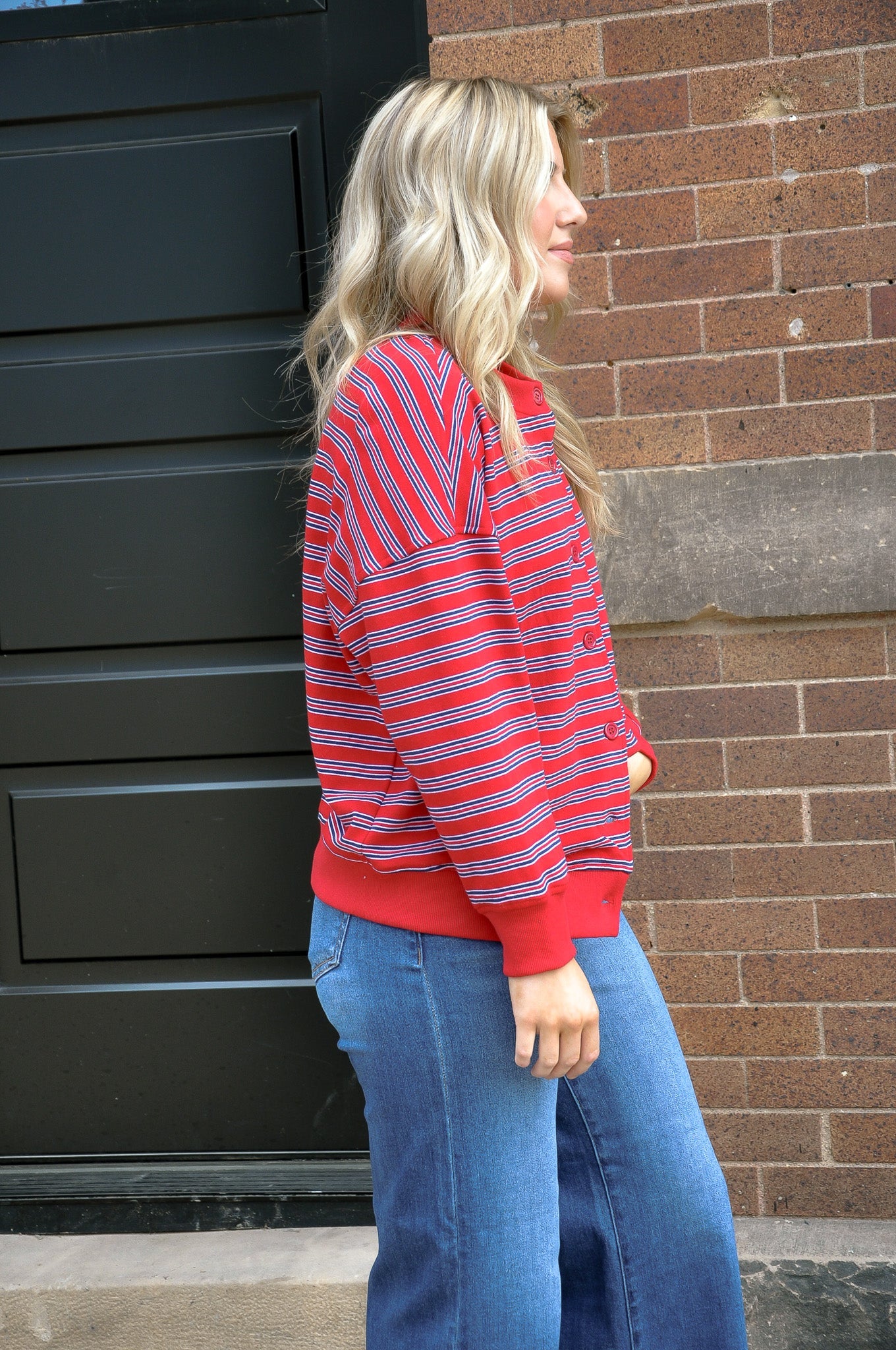 Round Neck French Terry Jacket