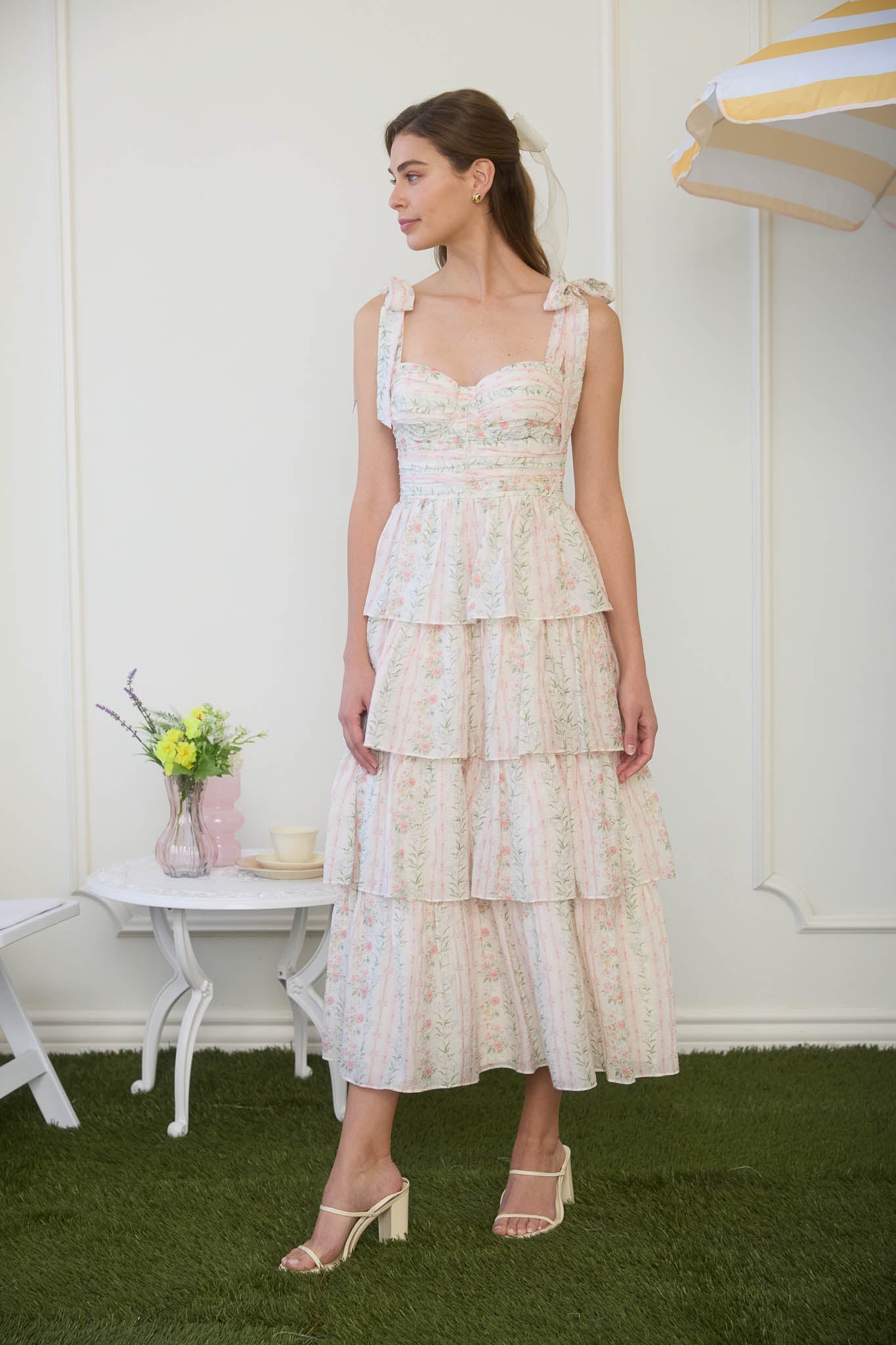 Cottage Rose Midi Dress