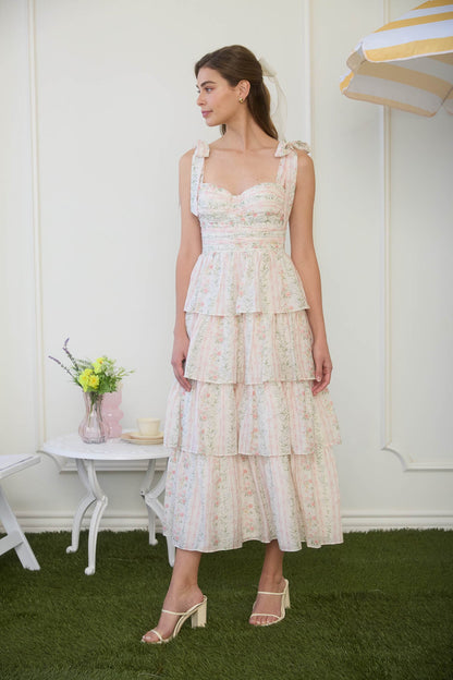 Cottage Rose Midi Dress