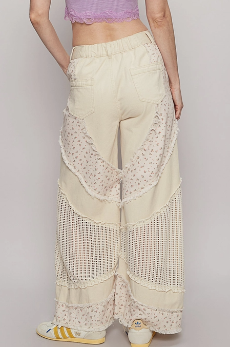 POL Woven Floral Print Pants