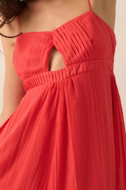 Floating Free Layered Handkerchief Maxi Dress