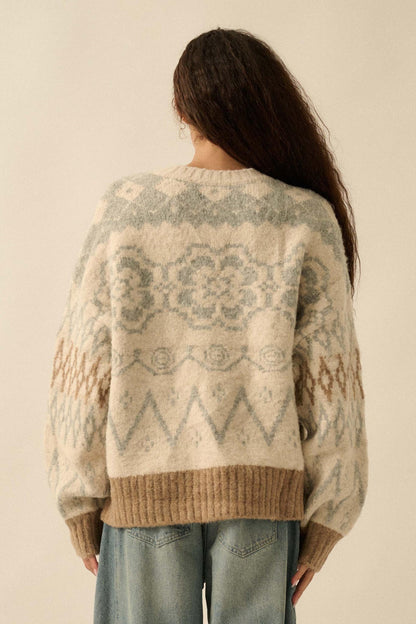 Summit Trail Brushed Alpine-Knit Cardigan