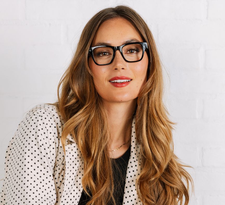 Black Bernadette Blue Light Glasses