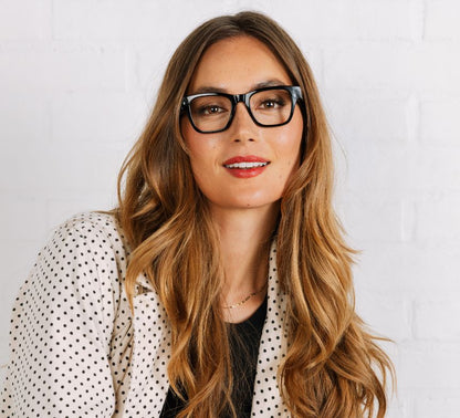 Black Bernadette Blue Light Glasses