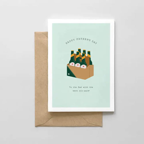 Best Six Pack Dad Card