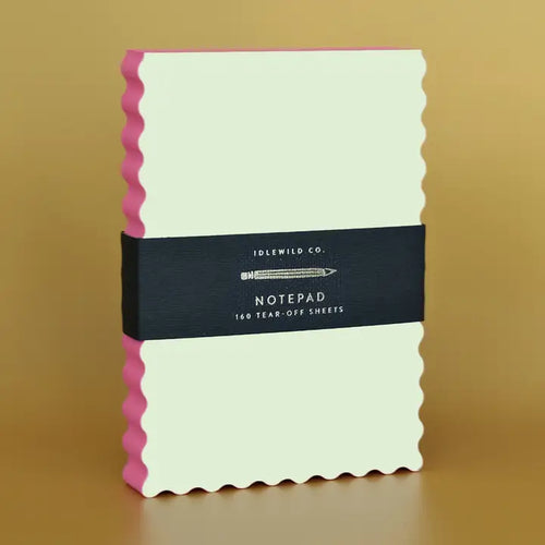 Citron/Coral Mini Wave Shaped Notepad