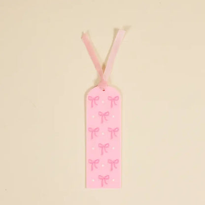 Bows Pink Acrylic Bookmark