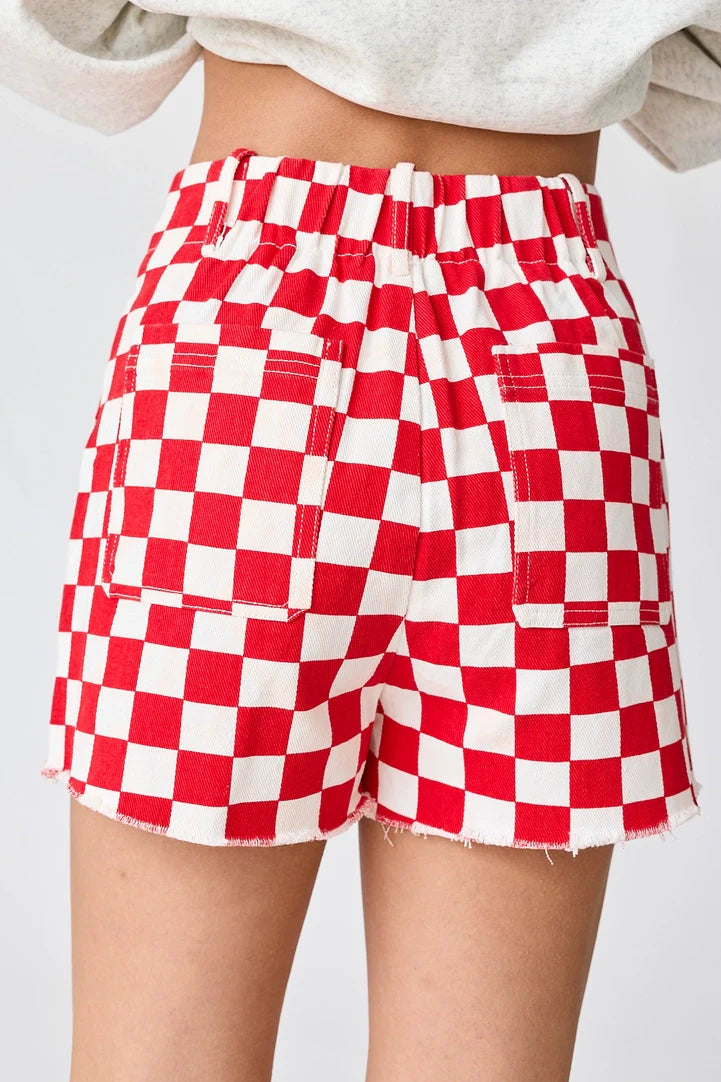 Checkmate Denim Shorts