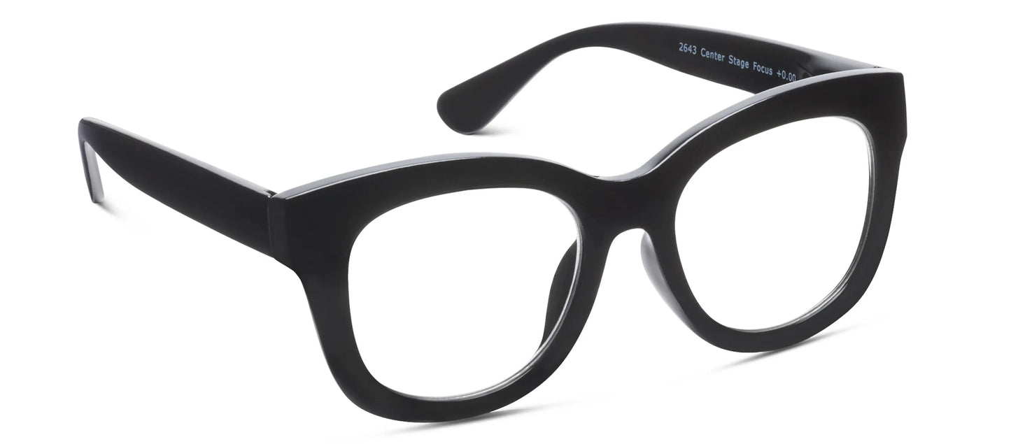 Center Stage Reading Glasses (Black +1.00)