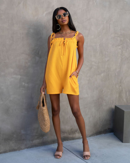 Capitola Dates Cotton Pocketed Romper