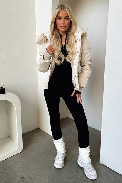 Coleman Puffer Jacket - Bone