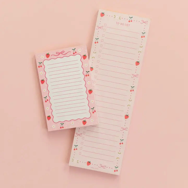 Berries & Bows To Do Notepad