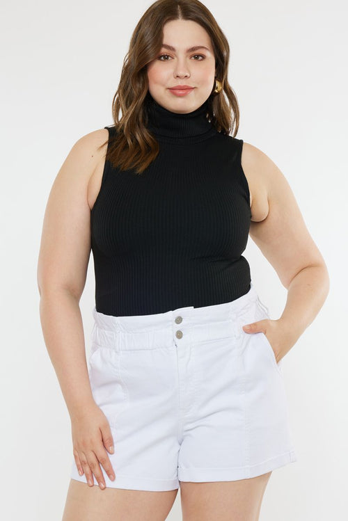 Kancan Emma Curvy High Rise Paperbag Short