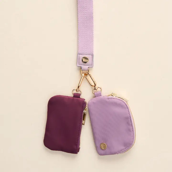 Dynamic Duo Pouch Wristlet (Lilac)