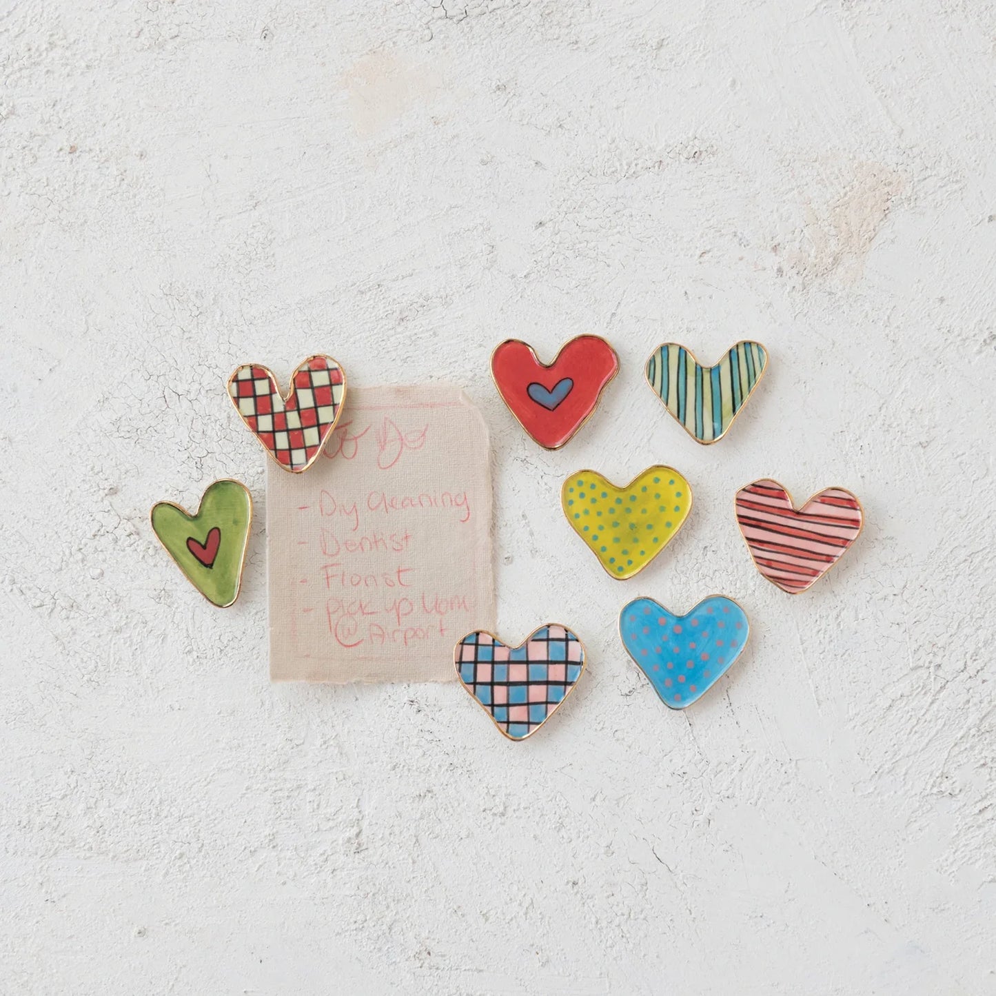 Checker Heart Magnet