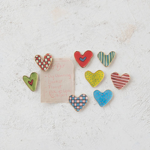 Checker Heart Magnet
