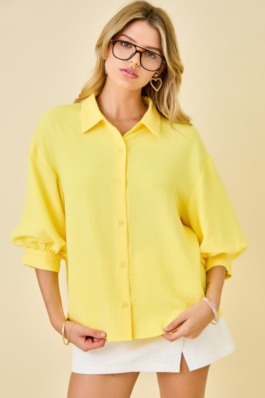 Bright Side Button Top